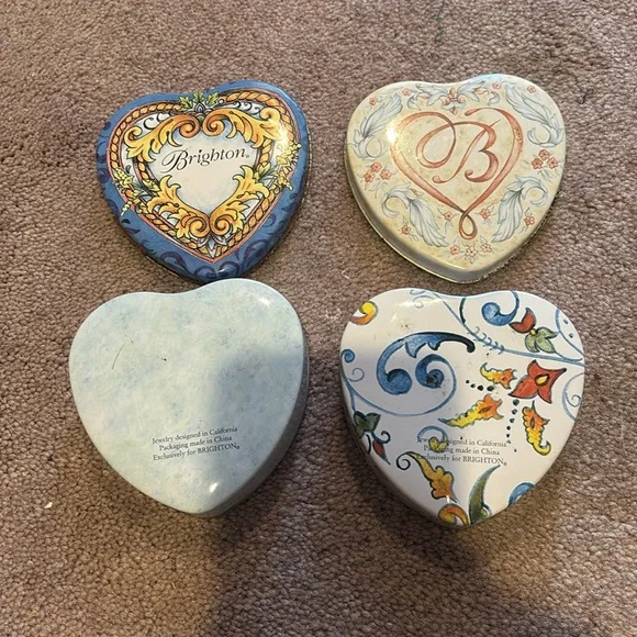 Brighton Heart Shapes Tins - Picture 3 of 3